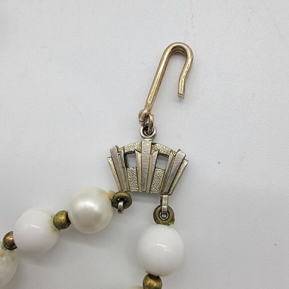 Double Strand Faux Pearl Necklace Vintage‎ Classic Career - Picture 6 of 6